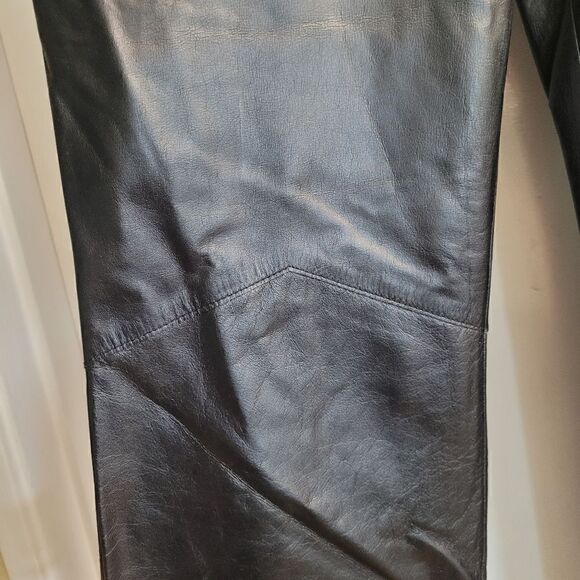 Express genuine leather black pants - Picture 2 of 7